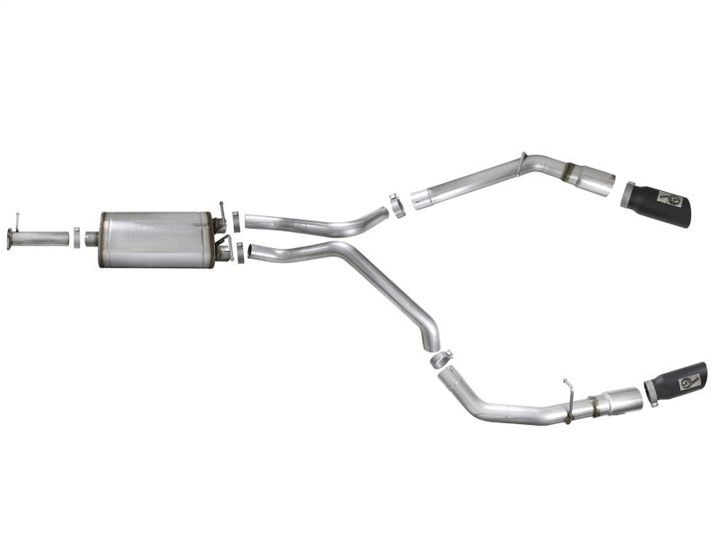 aFe MACH Force-Xp 3-inch Stainless Steel Cat-Back Exhaust System for 2019-2020 Ram 1500 V8-5.7L with Black Tips