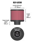 K&N Engineering 62-1030 Steel Base Crankcase Vent Filter with Reusable Synthetic Media