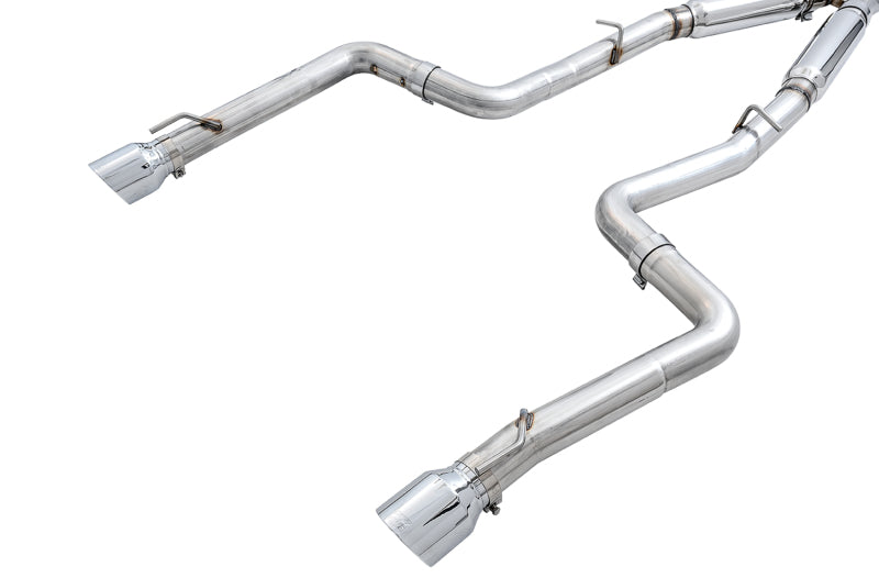 AWE Tuning Track Edition Exhaust for 2015+ Dodge Charger 6.4L/6.2L with Chrome Silver Tips
