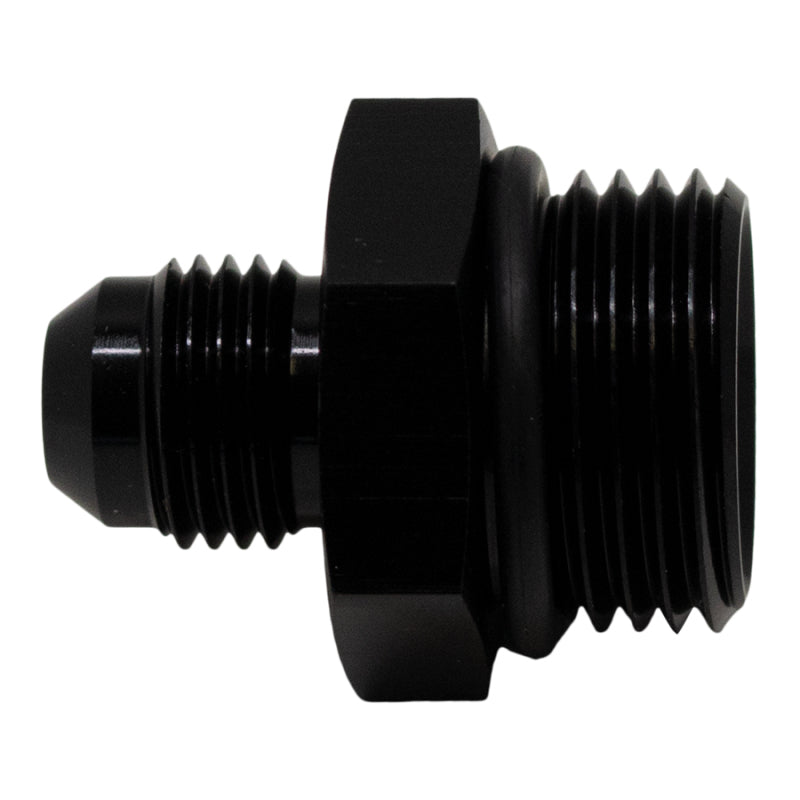 DeatschWerks 10AN ORB Male to 6AN Male Flare Adapter with O-Ring - Anodized Matte Black