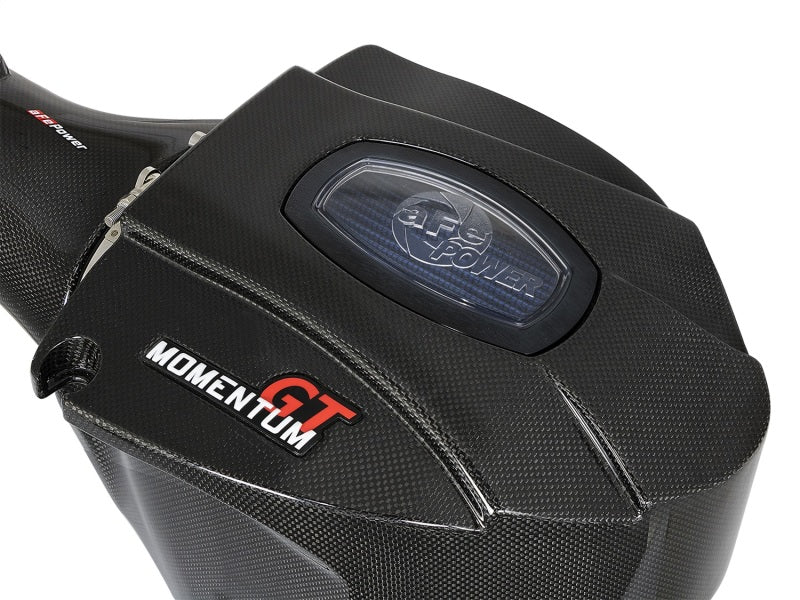 aFe Momentum GT Black Series Carbon Fiber Cold Air Intake System with Pro 5R & Pro DRY S Filters for Dodge Challenger and Charger SRT Hellcat 2017-2022