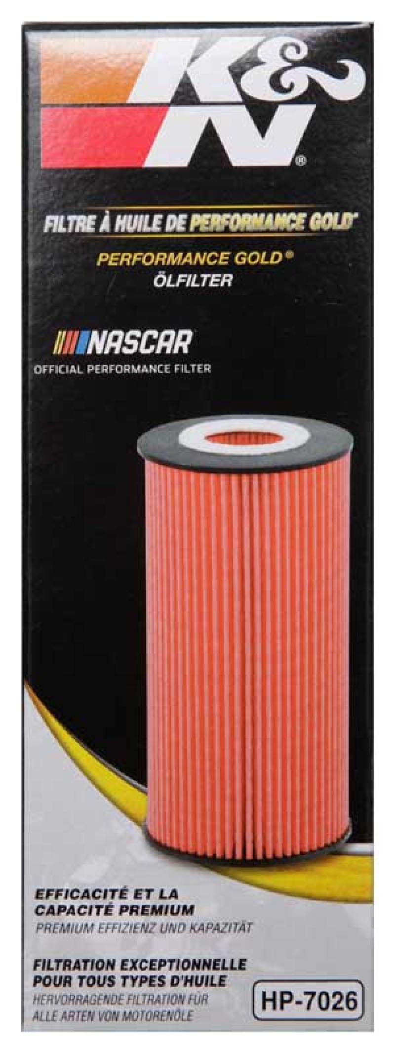 K&N Engineering HP-7026 Performance Oil Filter for 2014-2017 Dodge Durango 3.6L and 2014-2017 Jeep Grand Cherokee 3.6L