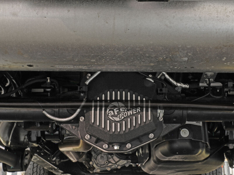 aFe Power 46-71290B Street Series Rear Differential Cover for Ford Bronco 2021-2022 with Dana M220 Axle - Black with Machined Fins