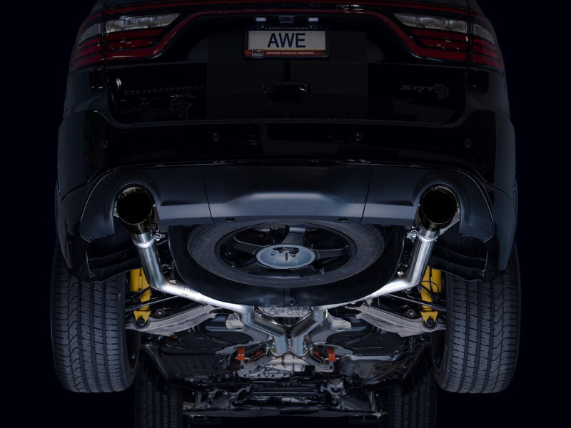 AWE Tuning Track Edition Exhaust with Diamond Black Tips for Dodge Durango 2018-2024