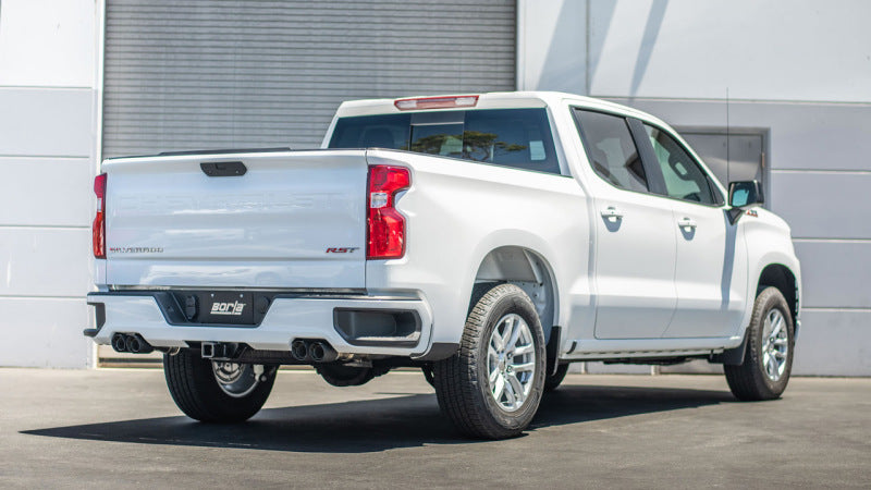 Borla 2024 Chevy Silverado 1500 6.2L V8 Touring Catback Exhaust with Valve Simulator - Carbon Fiber Tips
