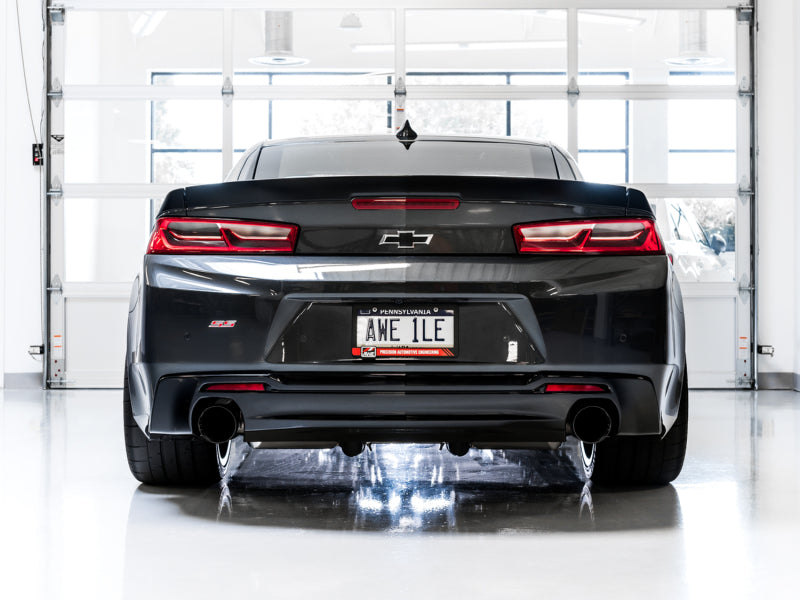 AWE Tuning 16-23 Chevrolet Camaro SS Touring Edition Axle-Back Exhaust with Diamond Black Tips