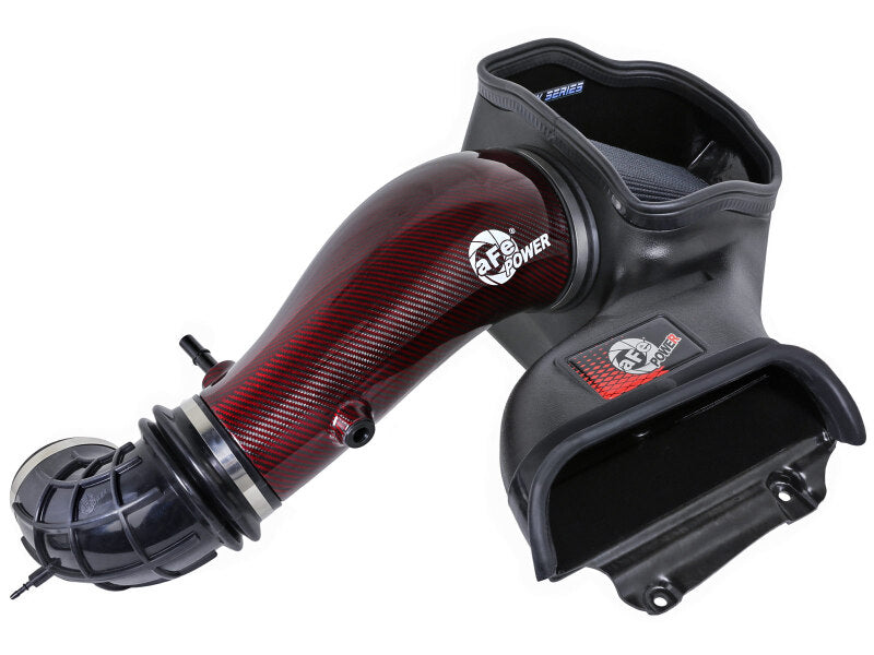 aFe Power 57-10030KR Track Series Red Kevlar and Carbon Fiber Intake System for Ford F-150 Raptor R (2023-2025)