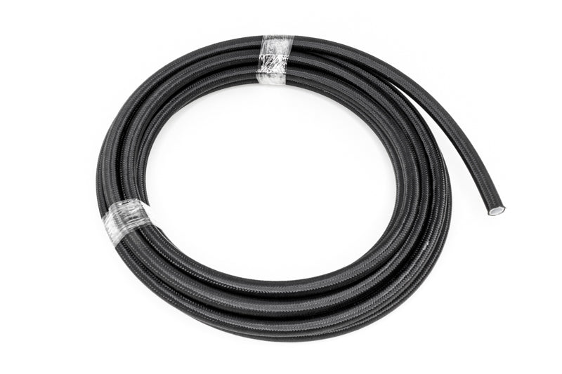 DeatschWerks 8AN Black Nylon Braided PTFE Fuel Line - 20 Feet
