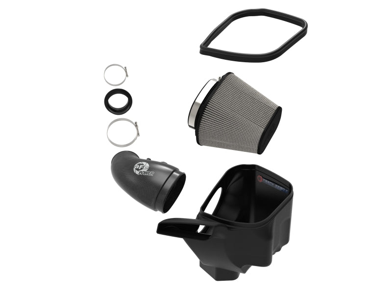 aFe 12-21 Jeep Grand Cherokee 6.4L Track Series Carbon Fiber Cold Air Intake with Pro Dry S Filter