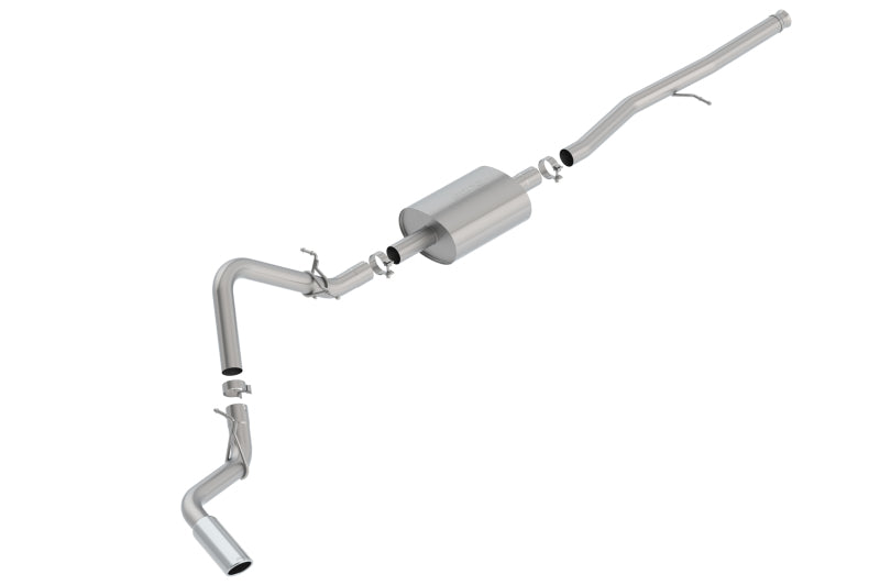 Borla 140794 Touring Cat-Back Exhaust System for Chevrolet Silverado 1500 & GMC Sierra 1500 (2019-2025) with Factory Single Side Exit