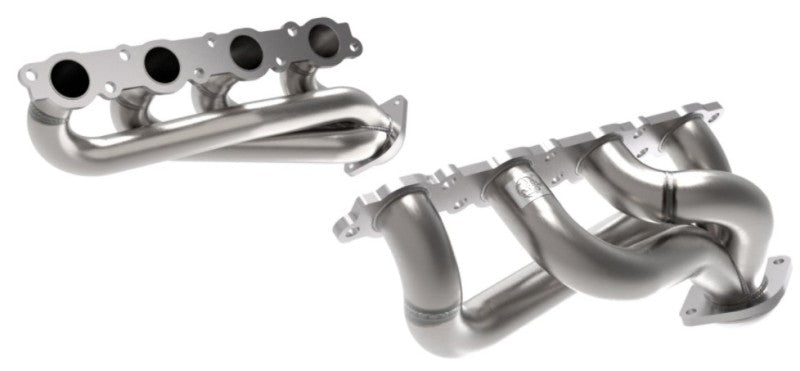 aFe Twisted Steel 1-7/8 Inch 304 Stainless Steel Headers for 2020-2022 Ford F-250 and F-350 V8-7.3L