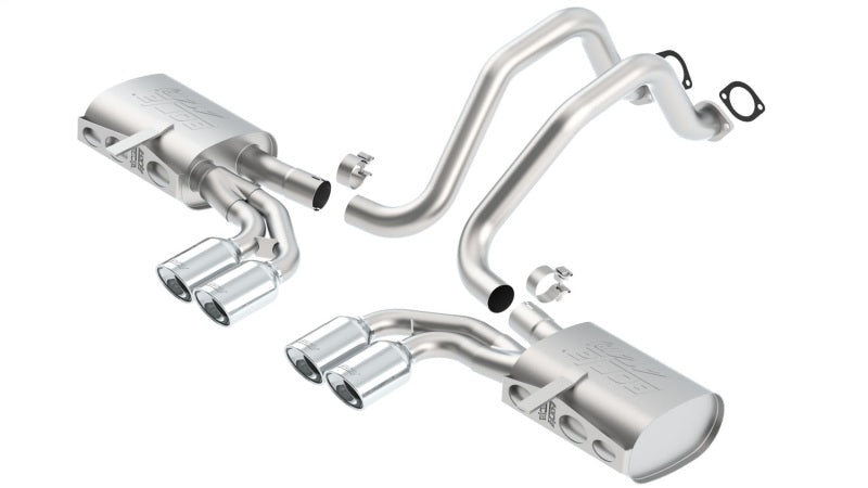 Borla ATAK SS Cat-Back Exhaust System for 1997-2004 Chevrolet Corvette 5.7L V8