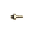 DeatschWerks 6AN ORB Male to 3/8 Inch Male Triple Barb Fitting with O-Ring - Anodized Matte Black