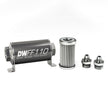 DeatschWerks Stainless Steel 6AN Inline Fuel Filter Housing Kit (110mm) - 5 Micron