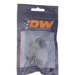 DeatschWerks 6AN Male Flare to 6AN Male Flare Bulkhead Adapter 90-Degree Anodized Matte Black