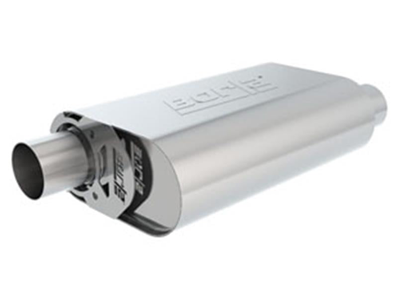 Borla CrateMuffler Small Block Chevrolet ATAK 2.5-Inch Offset/Offset Muffler Part #400774