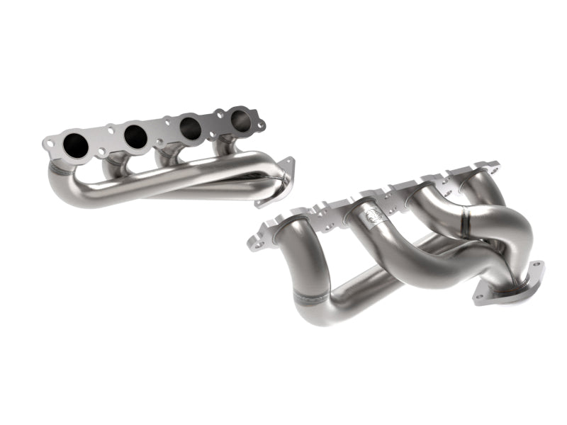 aFe Twisted Steel 1-7/8 Inch 304 Stainless Steel Headers for 2020-2022 Ford F-250 and F-350 V8-7.3L