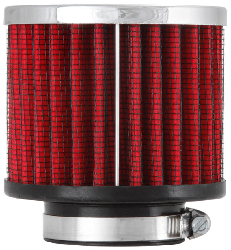 K&N Engineering 62-1460 Chrome Finish Rubber Base Crankcase Vent Filter with 1.5-inch Flange