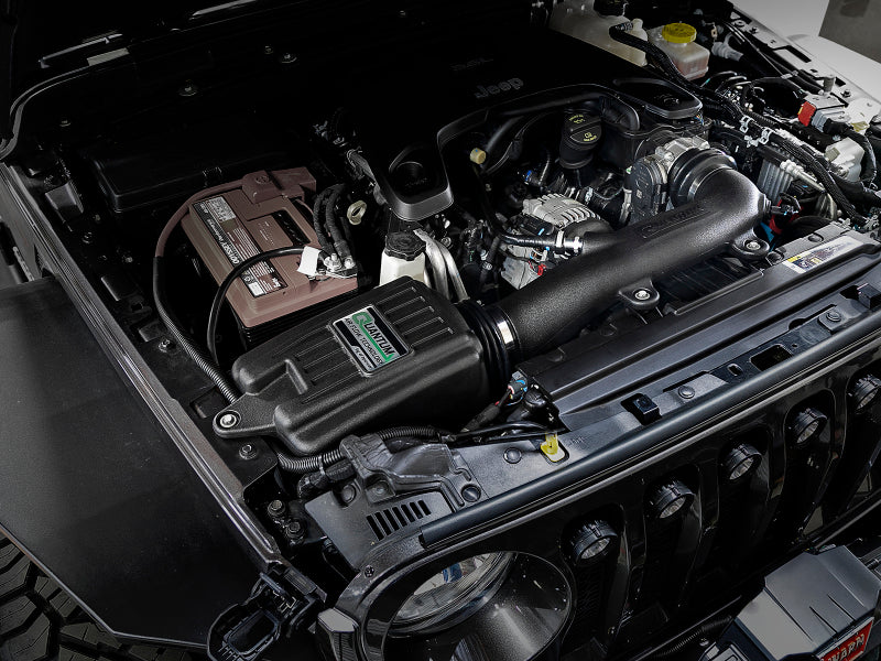 aFe Quantum Pro 5R Cold Air Intake System for Jeep Wrangler JL and Gladiator JT 2018-2019 with Pro 5R Filter