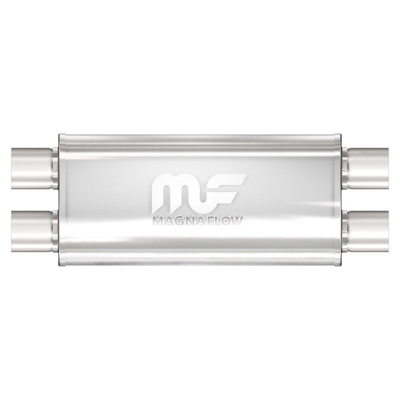 MagnaFlow Mag SS 18x5x8 Oval Straight-Through Performance Muffler Part 12468