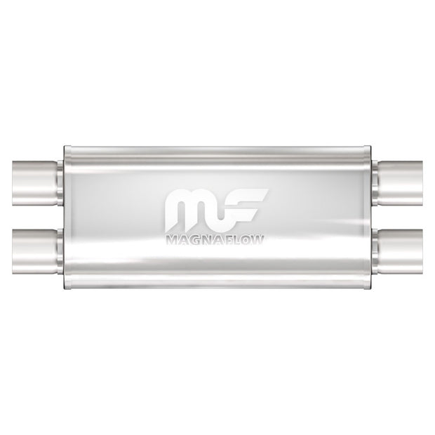 MagnaFlow Mag SS 18x5x8 Oval Straight-Through Performance Muffler Part 12468