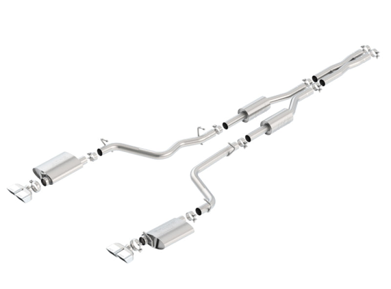 Borla 09-14 Dodge Challenger R/T 5.7L V8 S-Type Cat-Back Exhaust System with Dual Rear Split Exit