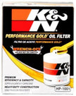 K&N Engineering Performance Gold Oil Filter for Chevy, Pontiac, GMC, and Buick - Part HP-1001