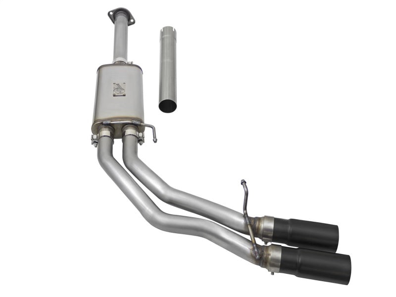 aFe Rebel Series Dual Center Exit Cat-Back Exhaust System for Jeep Wrangler (JK) with 3.6L/3.8L V6 Engines