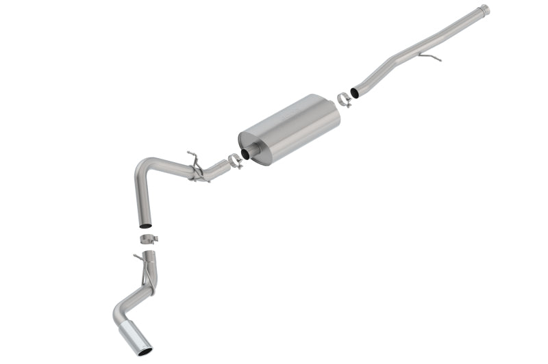 Borla Touring Cat-Back Exhaust System for 2019-2025 Chevrolet Silverado 1500 & GMC Sierra 1500 with Factory Side Exit - Part Number 140793