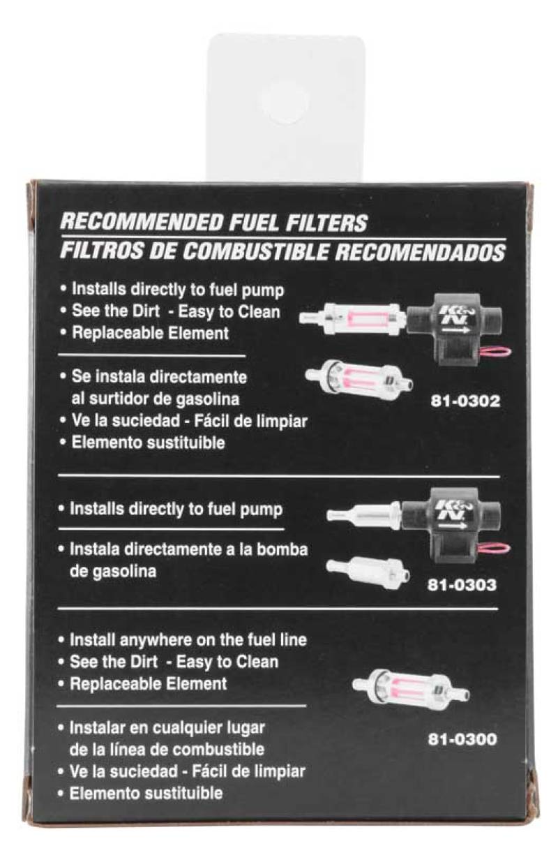 K&N Performance Electric Fuel Pump 4-7 PSI - Universal 12-Volt Fuel System Hardware