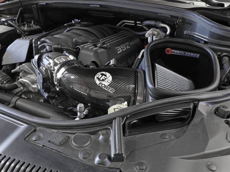 aFe 12-21 Jeep Grand Cherokee 6.4L Track Series Carbon Fiber Cold Air Intake with Pro Dry S Filter
