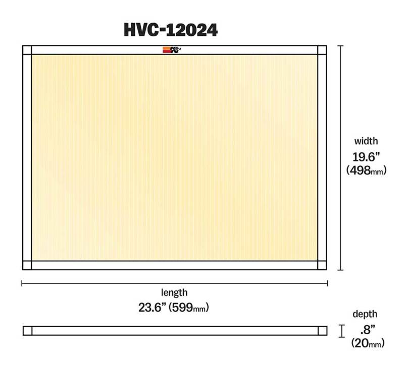 K&N Engineering HVAC Air Filter - 20 x 24 x 1, Reusable Synthetic Pleated Filter for Long-Lasting Air Quality