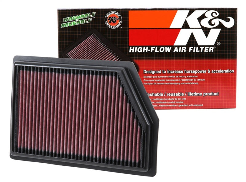 K&N Replacement Panel Air Filter for 2014-2015 Jeep Cherokee and Grand Cherokee 2.4L/3.2L