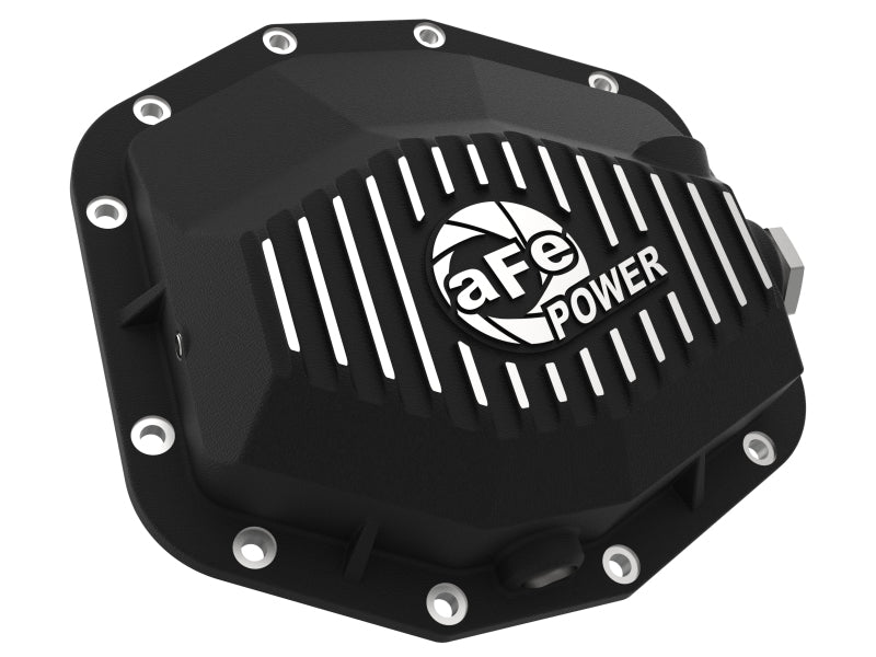 aFe POWER 21-22 Ram 1500 TRX Hemi V8 6.2L PRO Series Rear Differential Cover with Machined Fins and Black Finish
