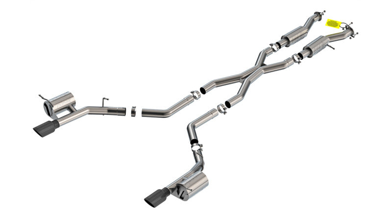 Borla ATAK Cat-Back Exhaust System for Dodge Durango SRT Hellcat 6.2L V8 with Black Chrome Tips