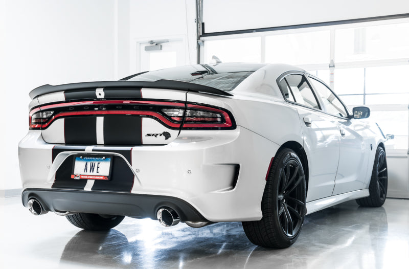 AWE Tuning 2015+ Dodge Charger 6.4L/6.2L Supercharged Touring Edition Exhaust with Silver Tips
