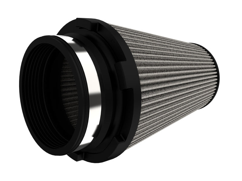 aFe MagnumFLOW Pro DRY S 4-inch Flange, 6-inch Base, 4-inch Top, 8-inch Height Replacement Air Filter - Part Number 21-91155