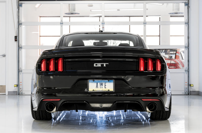 AWE Tuning S550 Mustang GT Touring Edition Cat-Back Exhaust with Diamond Black Tips