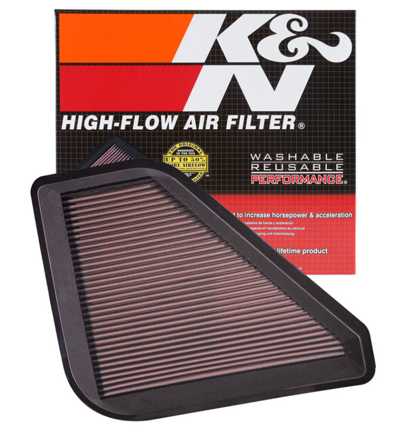 K&N Engineering 33-2394 High-Flow Drop-In Air Filter for Chevrolet Traverse and GMC Acadia 3.6L