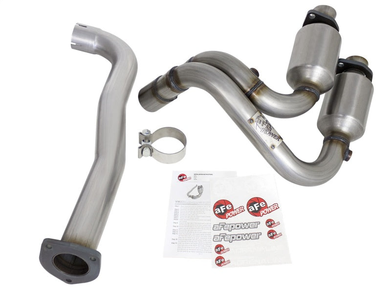 aFe Power Direct Fit Stainless Steel Catalytic Converter for Jeep Wrangler TJ 2000-2003 I6 4.0L