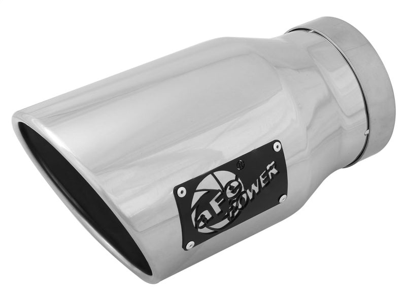 aFe Diesel Exhaust Tip Bolt-On Black Finish, 5-inch Inlet x 7-inch Outlet x 12-inch Length