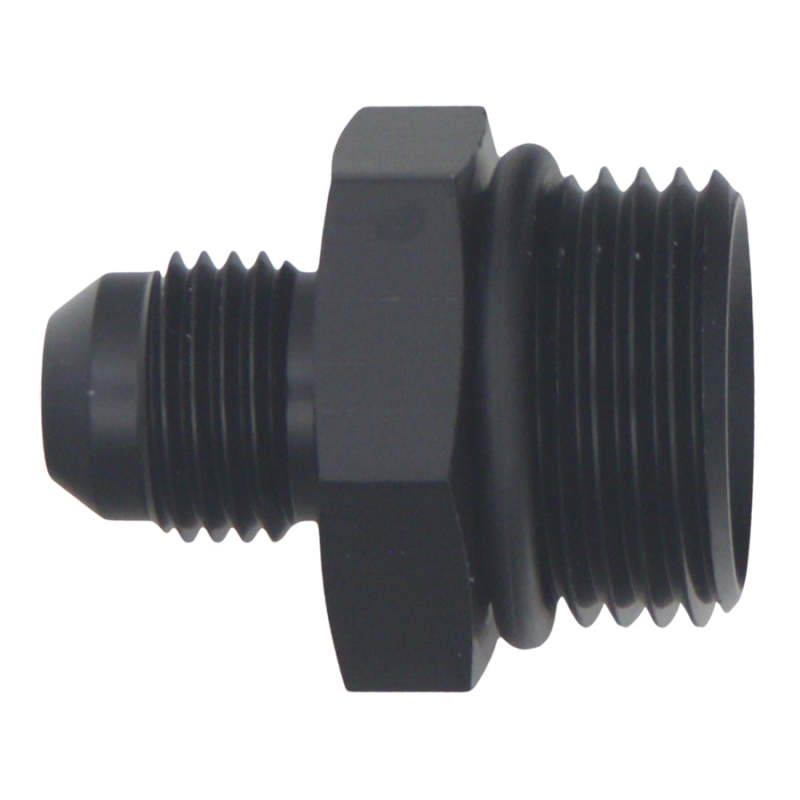 DeatschWerks 10AN ORB Male to 6AN Male Flare Adapter with O-Ring - Anodized Matte Black