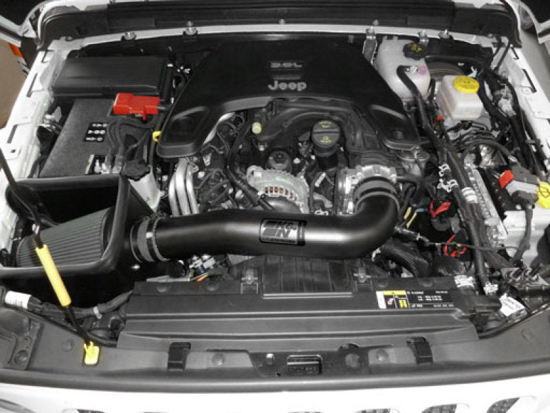 K&N Engineering Blackhawk Performance Cold Air Intake Kit for 2018 Jeep Wrangler JL V6-3.6L F/I