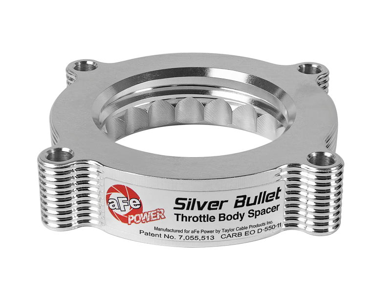 aFe Silver Bullet Throttle Body Spacer Kit for Ford F-150 and F-250 6.2L V8 (Part #46-33011)