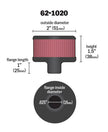K&N Engineering 62-1020 Steel Base Crankcase Vent Filter for Classic and Racing Applications