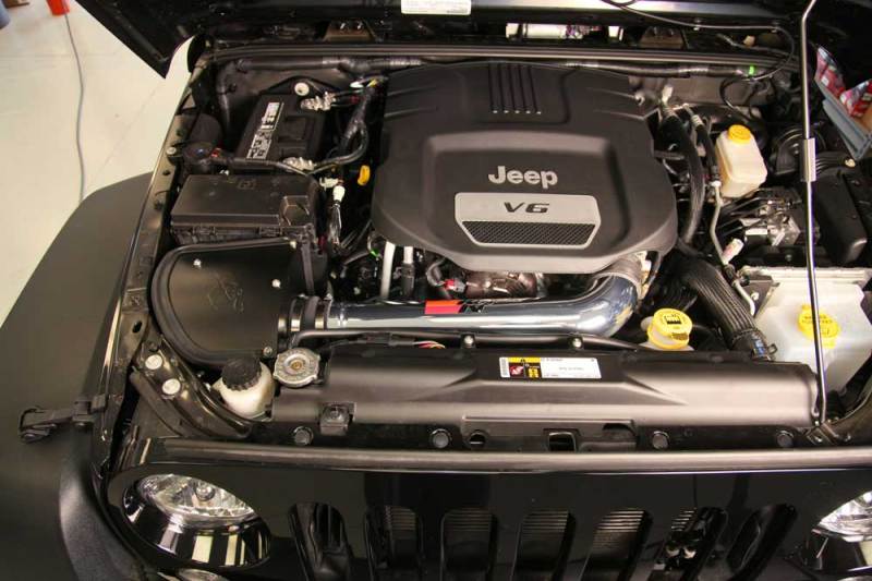 K&N Engineering 77-1566KP High Flow Performance Intake Kit for Jeep Wrangler V6-3.6L (2012-2013), CARB Approved