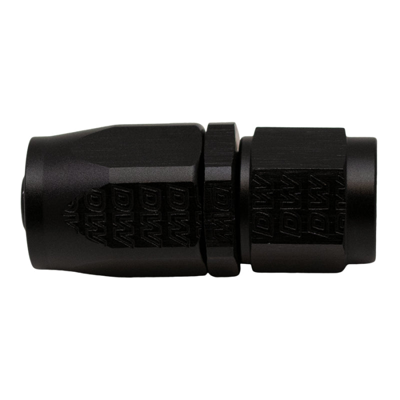 DeatschWerks 6AN Female Swivel Straight Hose End CPE - Anodized Matte Black
