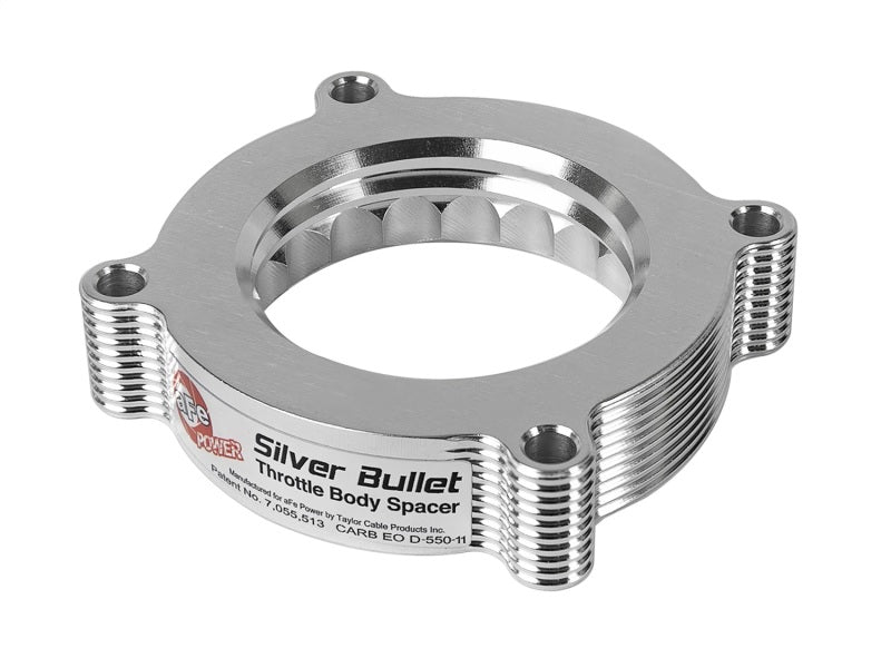 aFe Silver Bullet Throttle Body Spacer Kit for Ford F-150 and F-250 6.2L V8 (Part #46-33011)