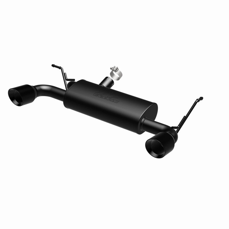 MagnaFlow 07-17 Jeep Wrangler JK 3.8/3.6L Dual Split Rear Exit Black Axle-Back Exhaust System