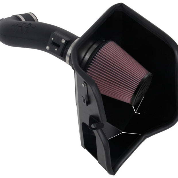 K&N Engineering 63-3110 AirCharger Performance Intake System for 2019 Chevrolet Silverado 1500 and GMC Sierra 1500 with 5.3L / 6.2L V8 engines